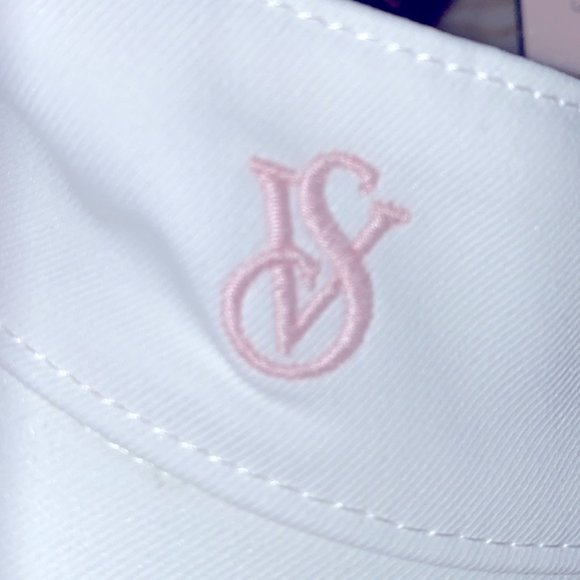 New - VICTORIA\'S SECRET White Swim Visor Sun Hat Cap main image 5